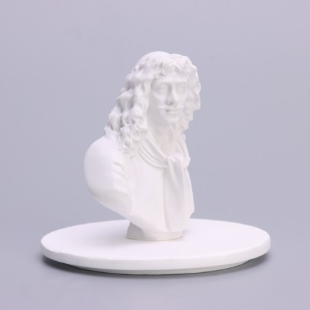 Candle in concrete Aromatic "Moliere", honey and orange, 13x7 cm, soy wax, 160 g-7