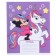 Notebook in a cage 12 sheets, 5 types of mix, cover coated cardboard, Minnie Mouse and unicorn