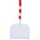 Horizontal badge 85 x 54 mm, erichkrause transparent case, textile tape, mix color