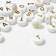 Acrylic bead "English letters", 10 × 6 mm, set 10 g, color gold
