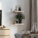 Wall -mounted shelf “FOROR 1.4”, 400 × 250 × 37 mm, vestiburates, white oak color