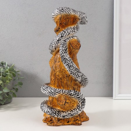 New Year's figure "Snake on the hemp" 33 x 14 x 15 cm.-3