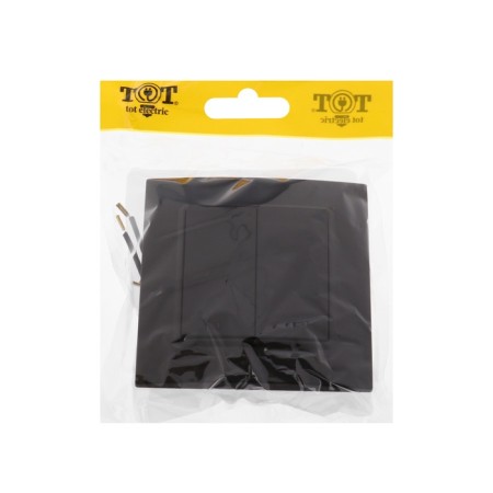 Tot Elegant switch, 10 a, 2 cl., With backlight, hidden, black-5