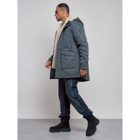 Winter male park, size 54, dark gray color-1