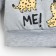 Set: jumper and pants crumb I am “leopards”, gray/blue color, height 68-74 cm