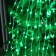 Smart garland "Horse tail" 10 threads 1 m dew, ip20, silver thread, 100 LED, remote control, application, glow RGB, USB