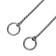 Collar - Boat "Cobra", 50 cm, chain thickness 4 mm, black