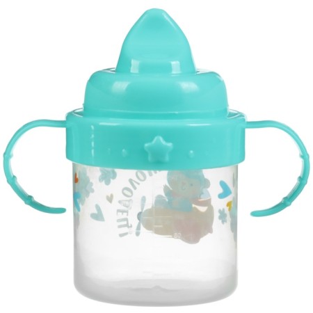 Children's player with hard -nose “Bear”, 150 ml., With pens, Biryuzovoy color-5