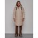 Coat insulated winter female, size 46, beige color