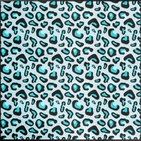 Matte, bilateral film, Leopard, Blue, 0.57 x 0.57 m-3