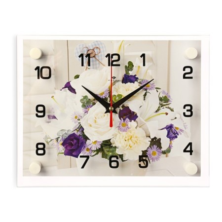 Watch wall, interior "bouquet", smooth HLD, 20 x 26 cm