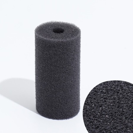 Round sponge No. 1, finely porous, 5 x 5 x 10 cm, gray