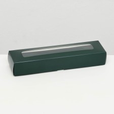 Folding box under 5 sweets, 22 x 5.5 x 3.5 cm, emerald