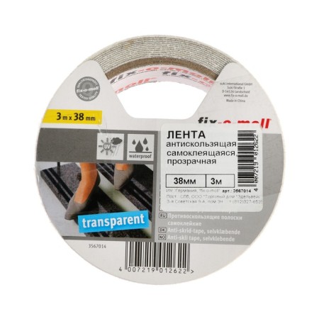 Anti -slip tape, 3 m x 38 mm self -adhesive, transparent 1 pcs-2