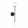 Sconces st. SL1506.401.02. Chieti. 2x5 watts, G9, 4000K, 12x65 cm, black color