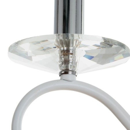 Sconces A3809/1W WT+CR white/chrome/Crystal 1x40W E14 24x10x32.5cm-5