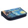 Penal 1 section 140 x 210 x 40 mm, folding pocket and cosmetic bag, fabric, calligrata top content "Paris"