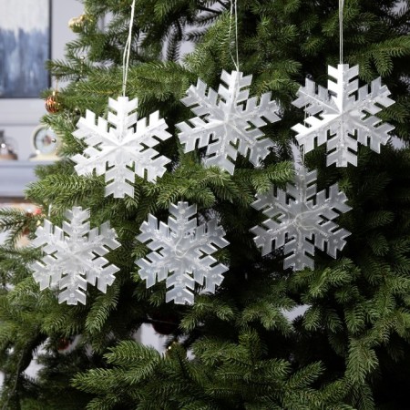 Garland “thread” 2 m with nozzles “Matova Snowflake”, IP20, transparent thread, 36 LED, glow of multi (RG/RB), blinking, 220 V