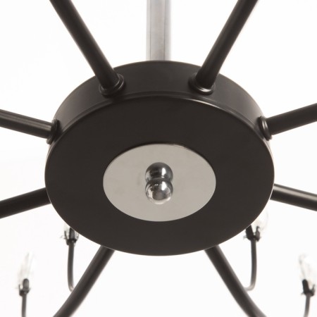 ARISA chandelier 8he27 40W black-silver 80x80x40 cm-5