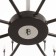 ARISA chandelier 8he27 40W black-silver 80x80x40 cm