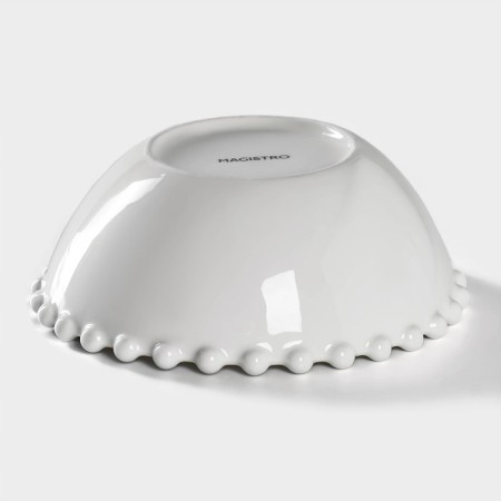 Porcelain Magistro Porcelain "Tandy", 450 ml, d = 15 cm, white color-2