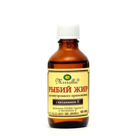 "Mirrolla" fish oil with vitamin E, 50 ml.-1