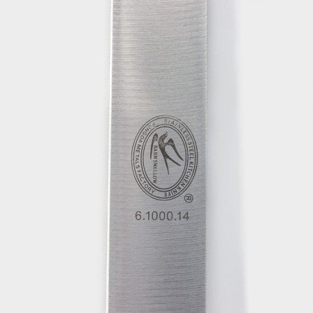 Biscuit knife, even edge, plastic handle, working surface 30 cm ("12"), blade thickness 2 mm-3