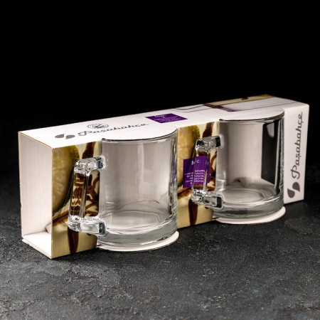 Set of glass mugs BASIC, 370 ml, 2 pcs-5