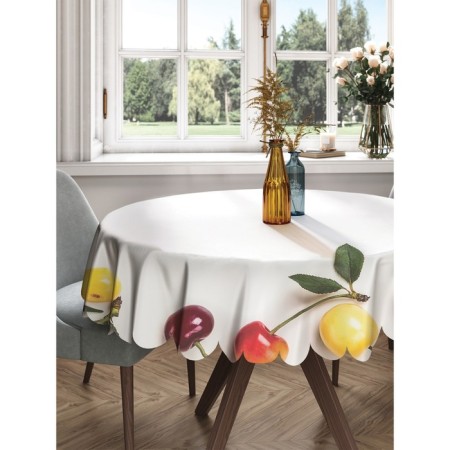The tablecloth “Berry frame”, round, Saten, d = 150 cm
