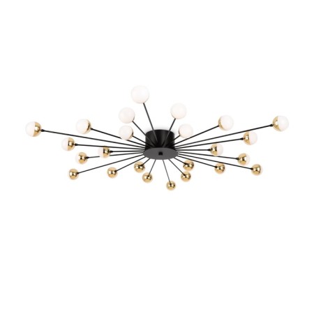 Freya FR5242CL-24B Celebrity, 1168x1168x103 mm ceiling lamp, G4, 24x3W, black color-4
