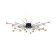 Freya FR5242CL-24B Celebrity, 1168x1168x103 mm ceiling lamp, G4, 24x3W, black color