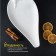 Porcelain dish Magistro "Swan", 34 × 19 cm, white color