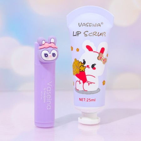 Grape set: lip scrub and lip petroleum jelly-3