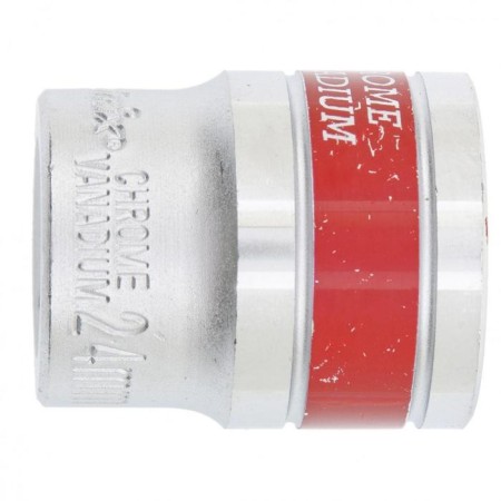 End-end head Matrix 13124, 6 granular, chrome, 1/2 ", 24 mm