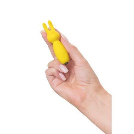 Eromantica Fluffy Minivibrator, 8.5 cm, silicone, yellow color-8