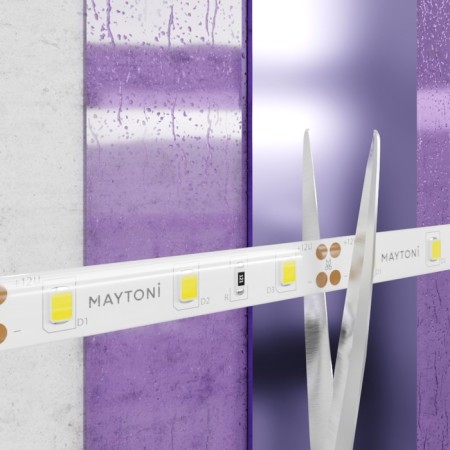 LED tape Maytoni, 12V, IP65, 2835, 7.2W/m, 4000k, 5 m, monochrome glow-1