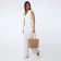 Women's bag with lightning, beige color