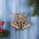 Christmas tree decoration "Bells with bantik shine" 8x10 cm, gold