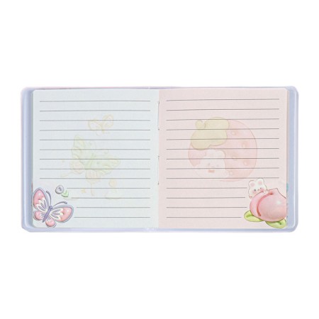 Notebook Gift Book 96l, line, color block, PVC 3D anime cover (9.5x10.5cm)-7