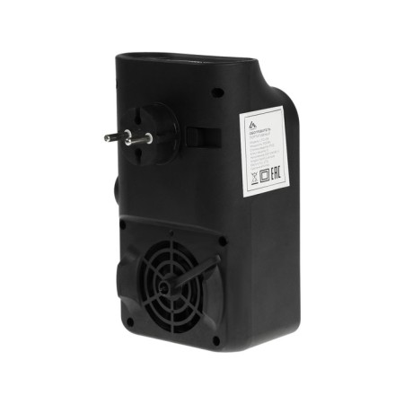 Portable heater Luazon LTO-09, 500W, 23 m², 2 modes, black, Eurovilka-5