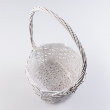 Set of baskets "Black", White, 3 pcs, 28 × 14/45 cm, 24 × 13/41 cm, 19 × 11/37 cm, willow-4