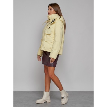 Winter jacket, size 42, light yellow color-1
