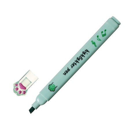 A set of markers-textbooks of 6 colors, "paws with notes"-1