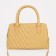 Bag Women's Tout with zipper, long belt, yellow color