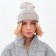 Women's hat minku, gray color, rr 56-58