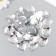 Decor for creativity Plastic "Rhubates heart. Transparent" set of 30 pcs 2.5x2.5 cm