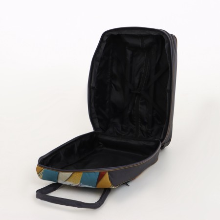 Small 37 L (S) suitcase with a SACVOYAGE bag, lightning department, extension, external pocket, gray color gray-8