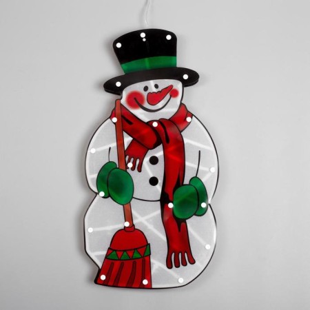 LED figure "Snowman" 23 × 43 cm, plastic, 220 V, glow of multi (RG/RB)-1