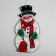 LED figure "Snowman" 23 × 43 cm, plastic, 220 V, glow of multi (RG/RB)