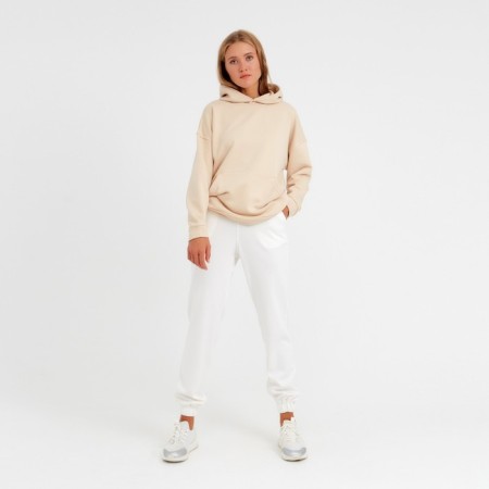 Women's pants Minaku: Casual Collection Ecrew color, rr 48-3